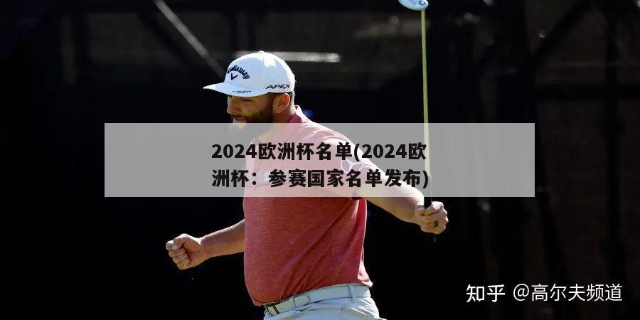 2024欧洲杯名单(2024欧洲杯：参赛国家名单发布)