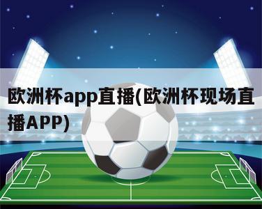 欧洲杯app直播(欧洲杯现场直播APP)